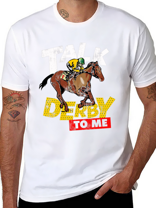 Talk Derby To Me Black Graphic Tee