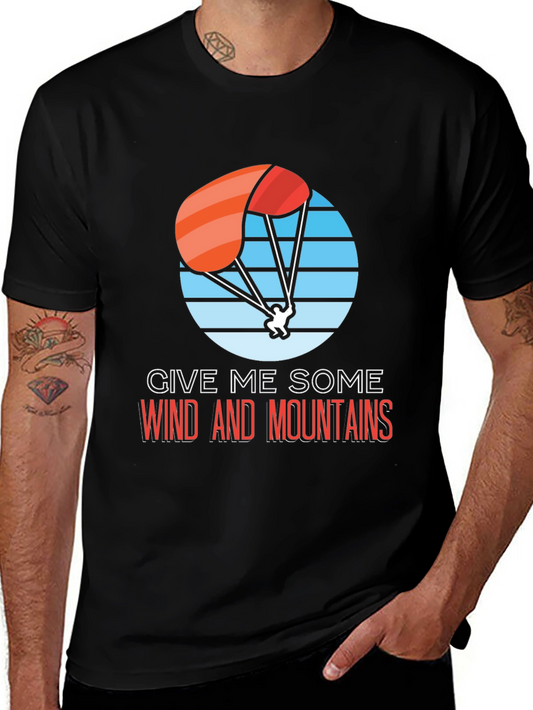 Wind and Mountains Paragliding T-Shirt