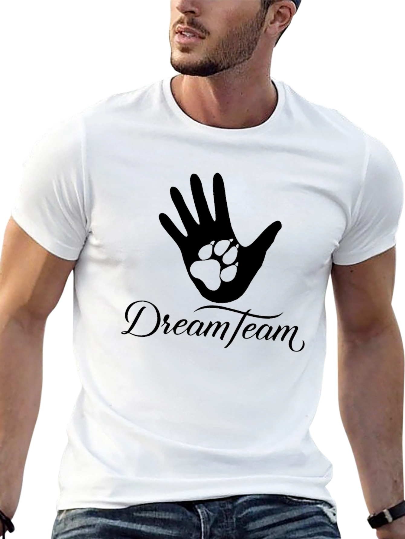 Dream Team Paw Print Hand T-Shirt