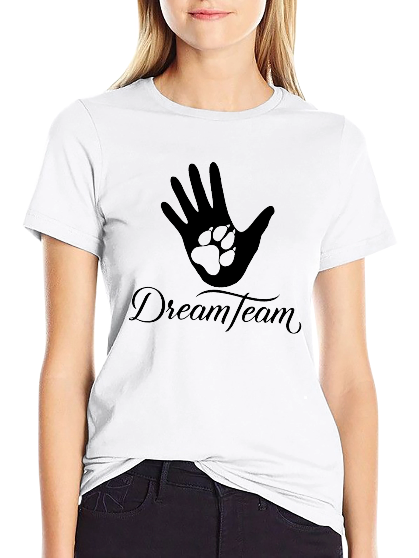 Dream Team Paw Print Hand T-Shirt