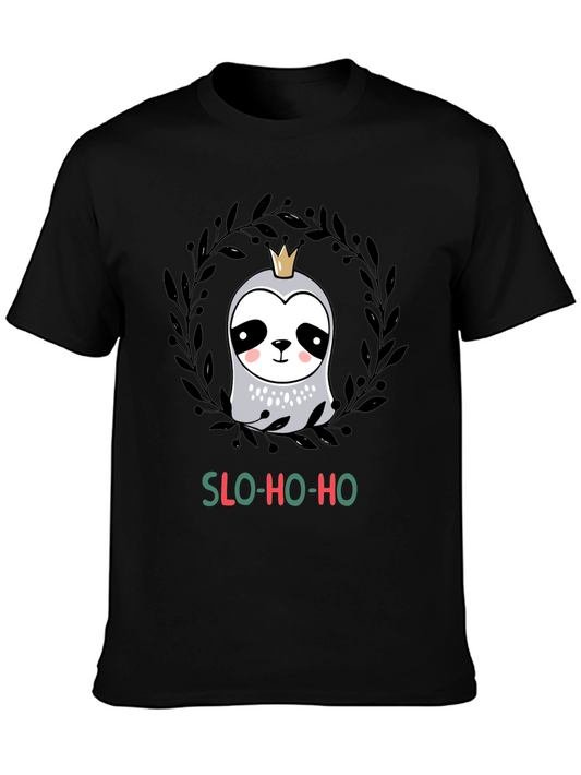Slo-Ho-Ho Sloth Christmas T-Shirt