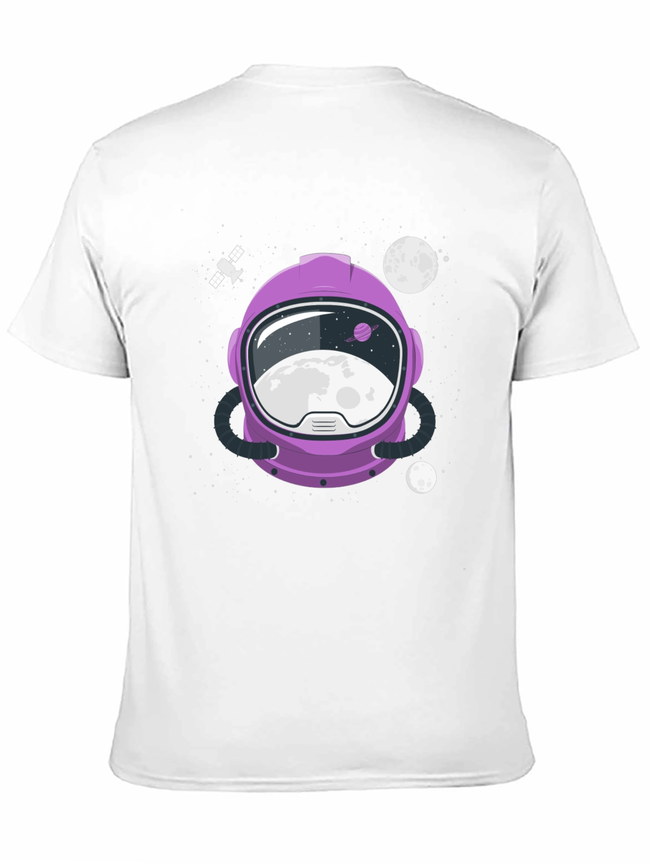 Astronaut Helmet Graphic Tee - Space Exploration Shirt