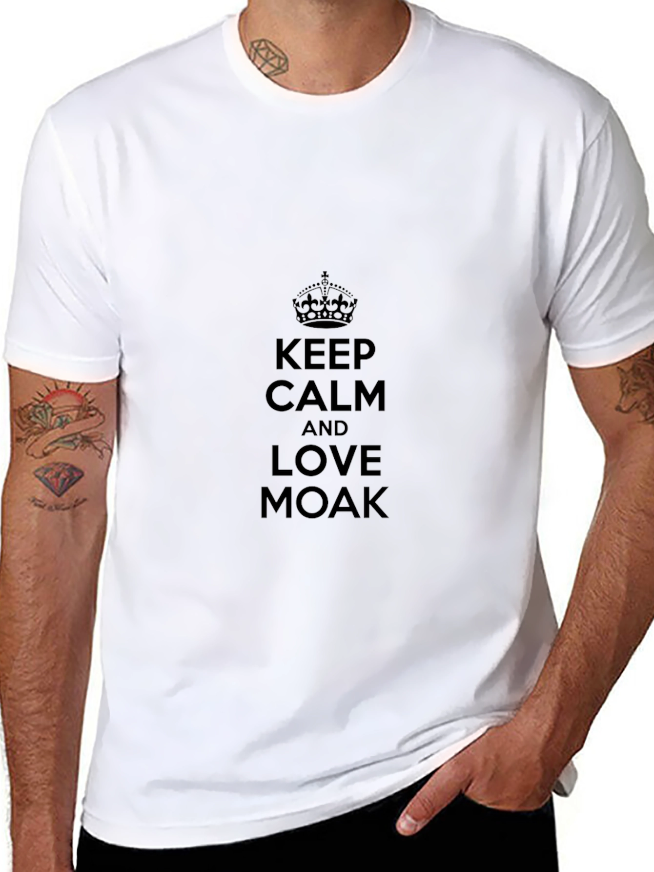 Keep Calm and Love Moak Black T-Shirt