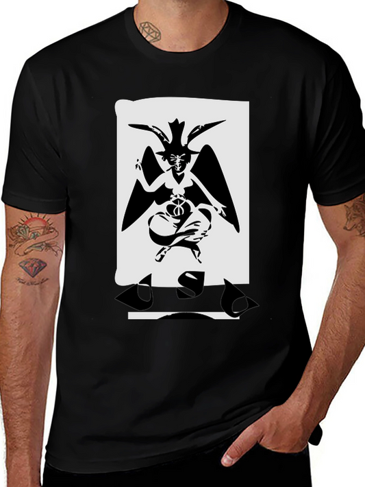 Baphomet Graphic T-Shirt - Black