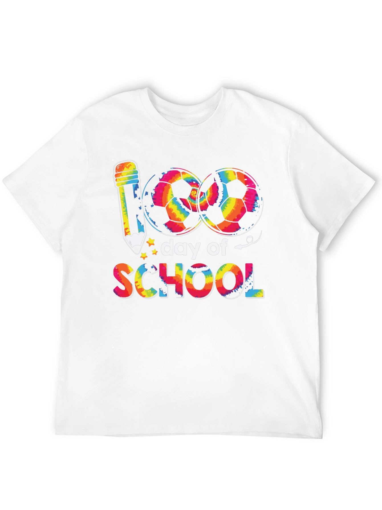 100 Days of School Soccer T-Shirt