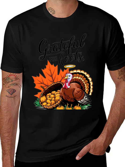 Grateful for Roots Turkey T-Shirt