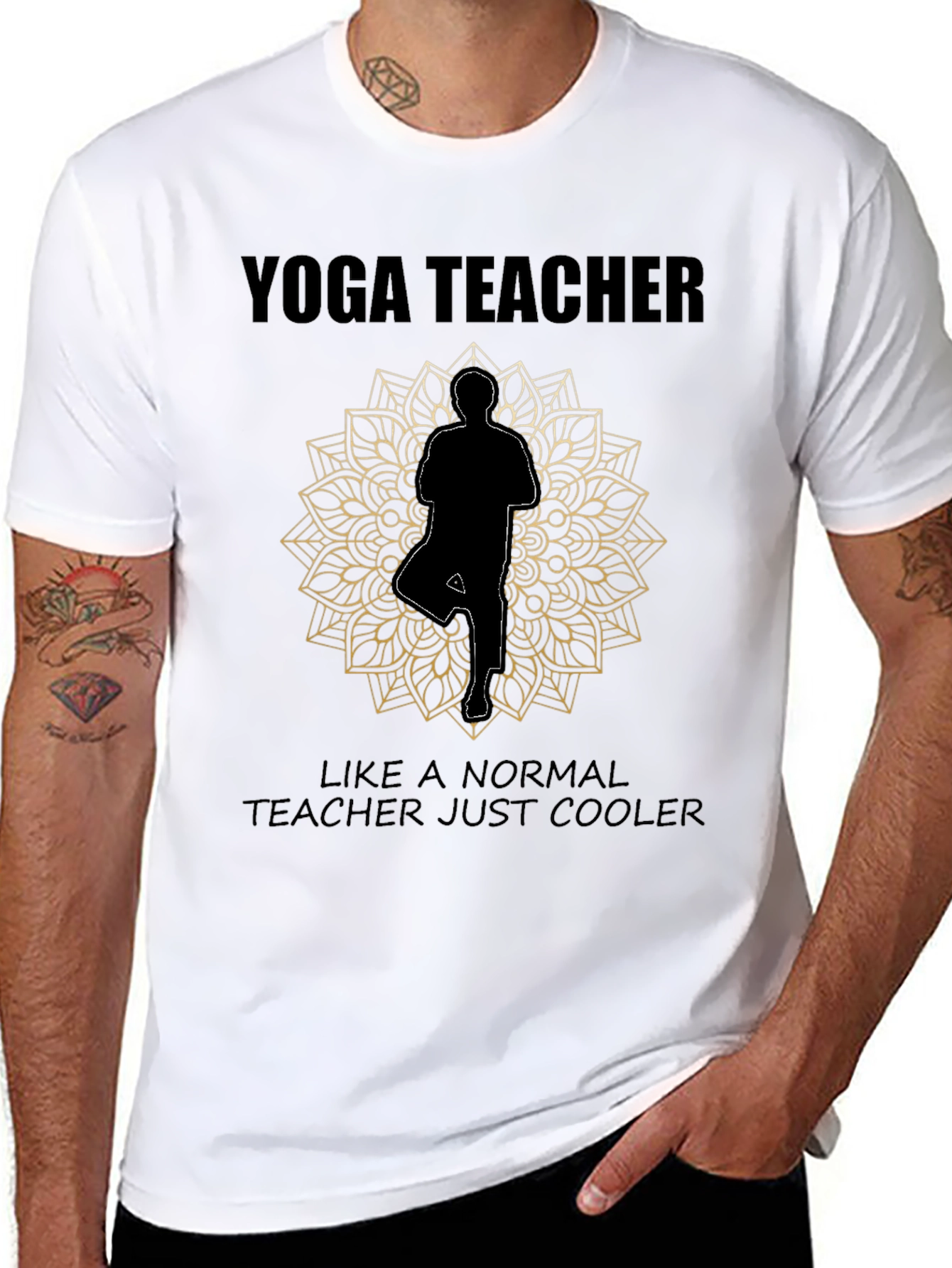 Yoga Teacher T-Shirt - Cool Teacher Tee