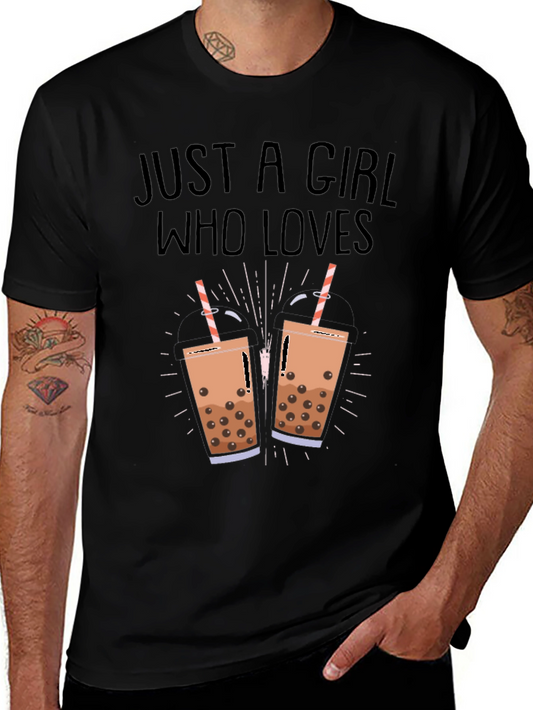 Boba Tea Lover Black T-Shirt