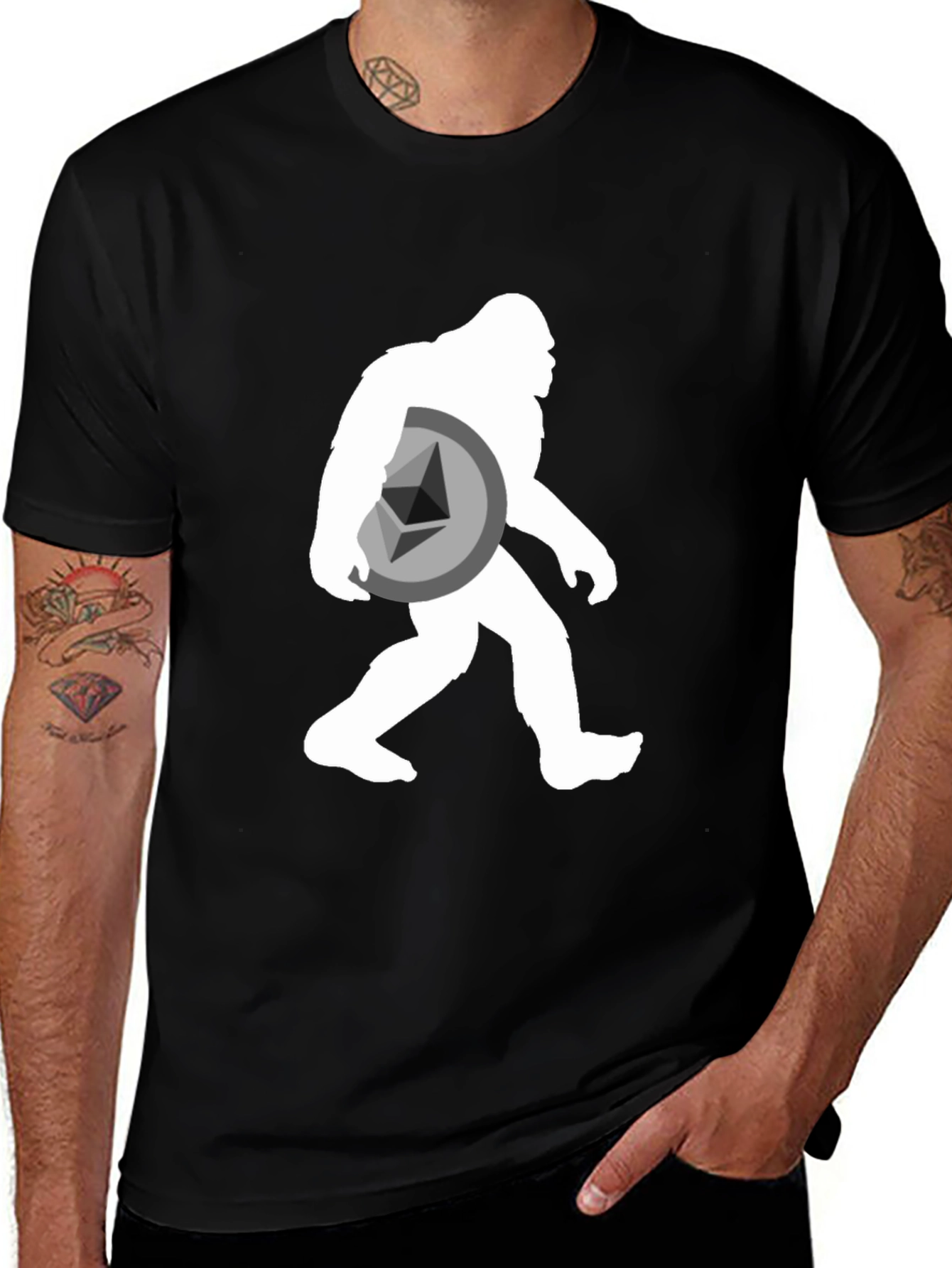 Crypto Bigfoot Ethereum T-Shirt - Funny Crypto Tee
