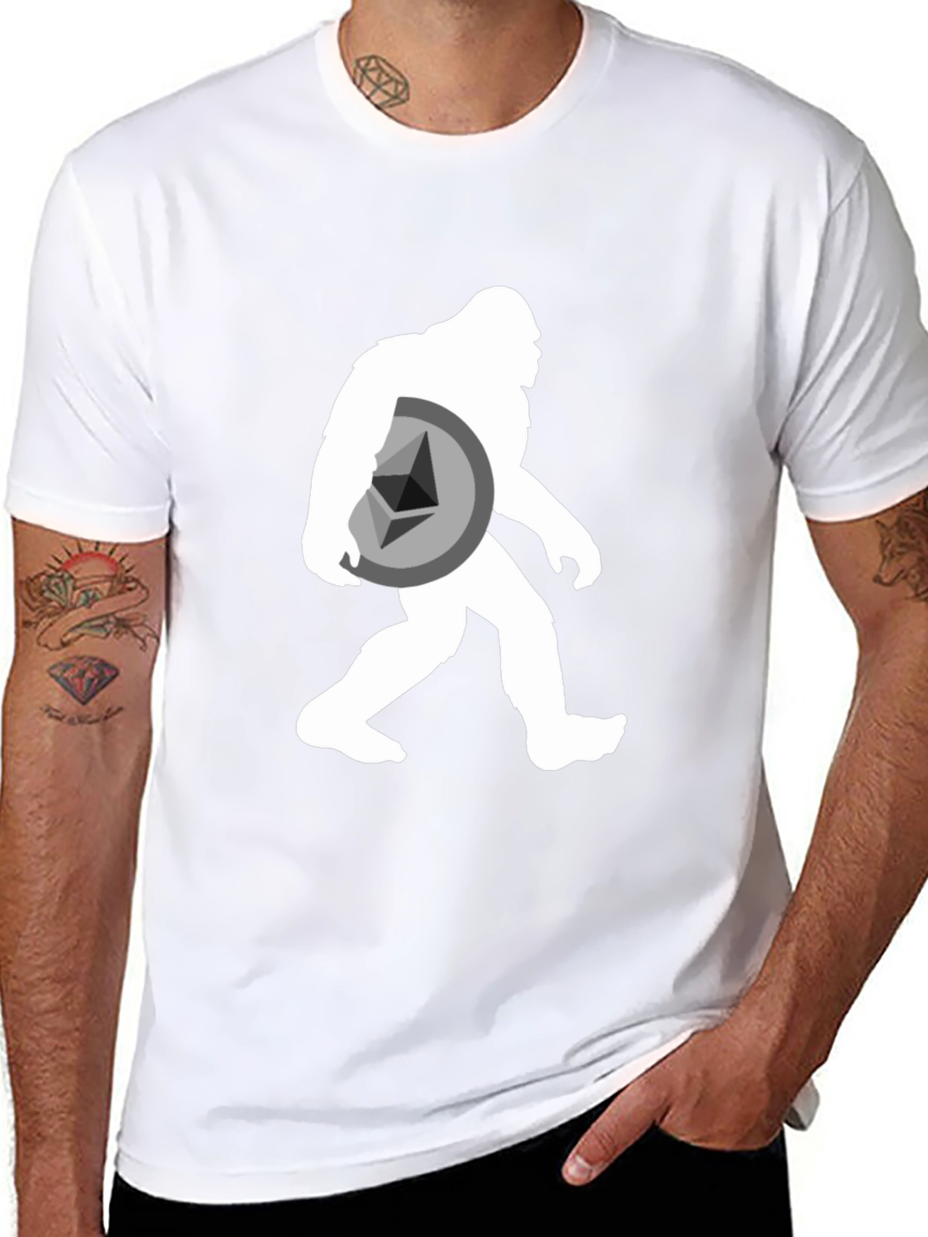 Crypto Bigfoot Ethereum T-Shirt - Funny Crypto Tee