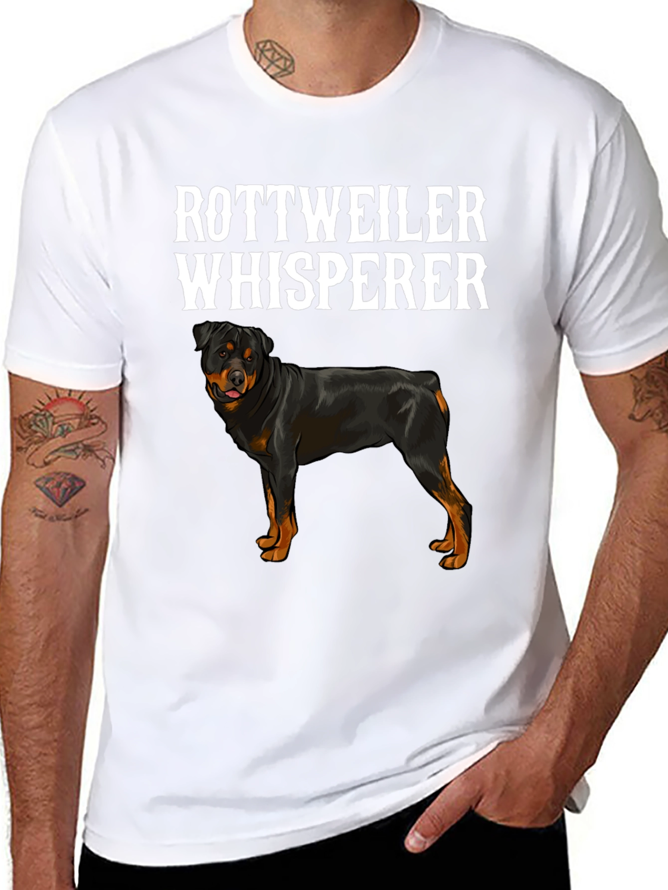Rottweiler Whisperer T-Shirt - Dog Lover Tee