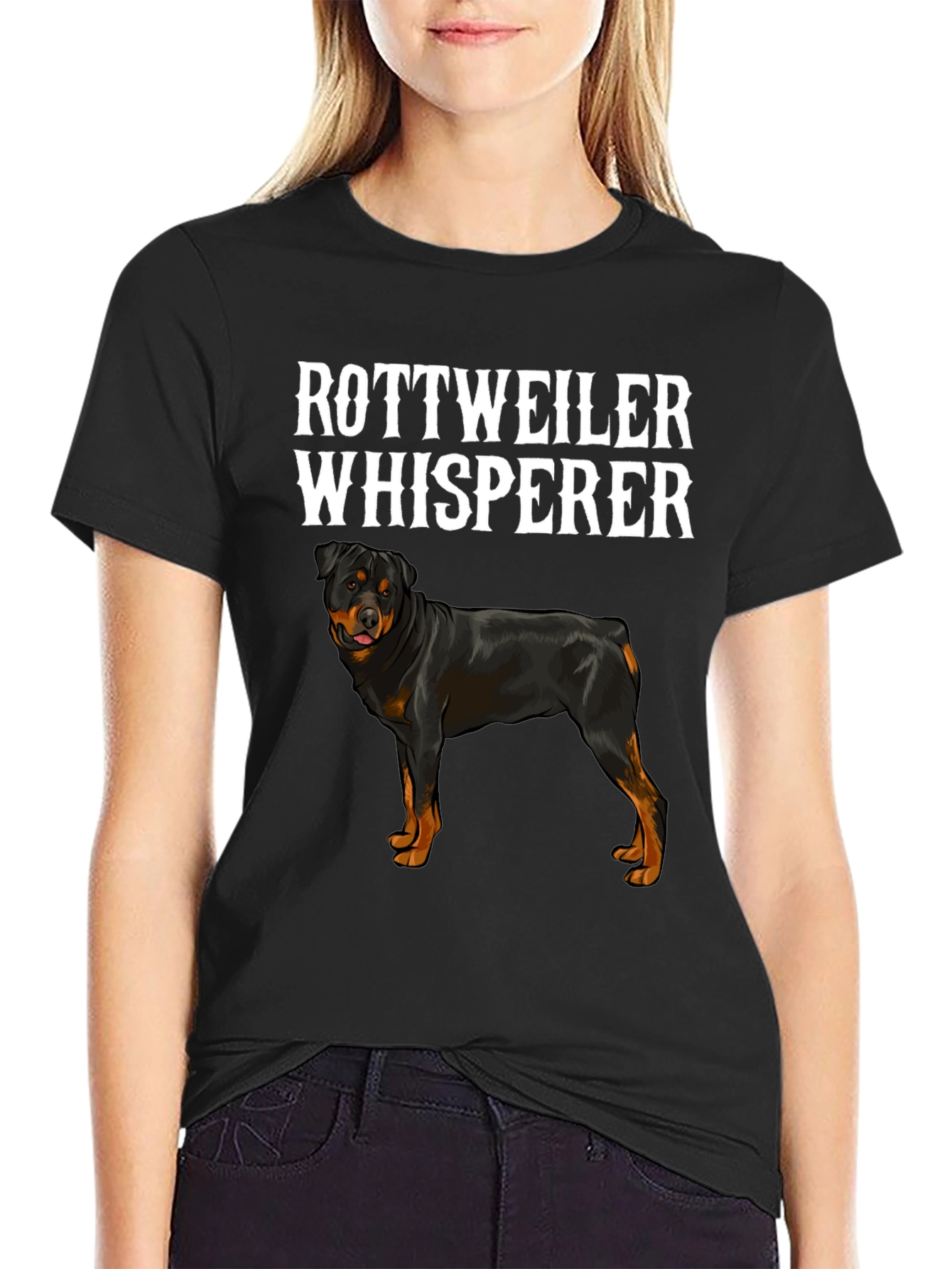 Rottweiler Whisperer T-Shirt - Dog Lover Tee