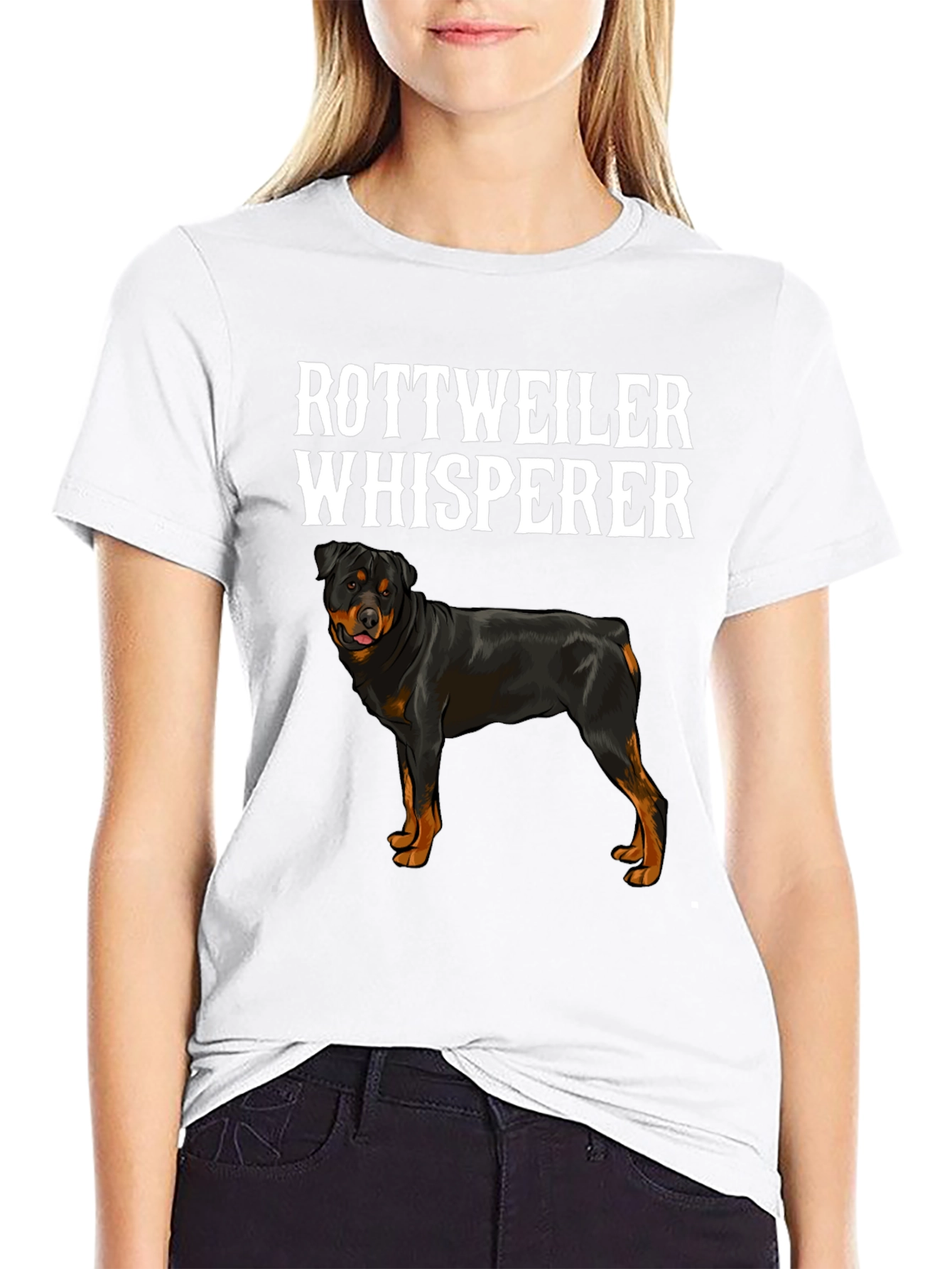 Rottweiler Whisperer T-Shirt - Dog Lover Tee