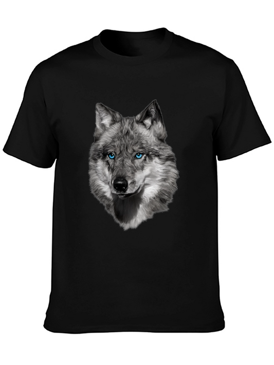 Wolf Graphic Tee - Cool Animal Print Shirt
