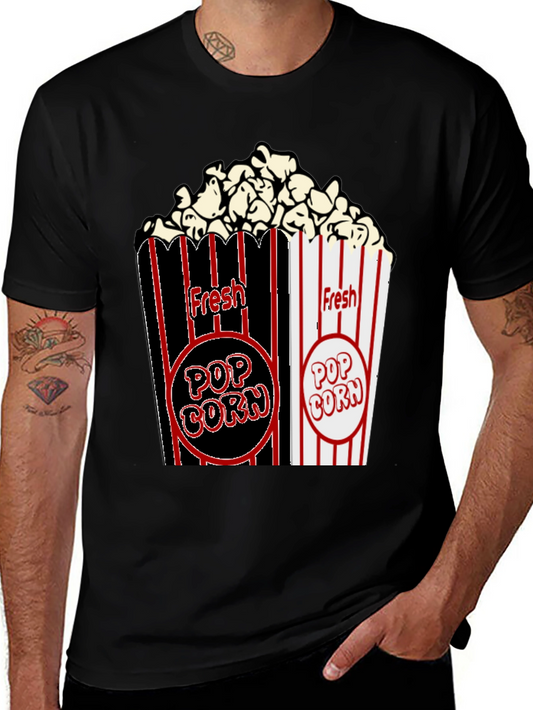 Popcorn Graphic T-Shirt - Fresh & Fun Design
