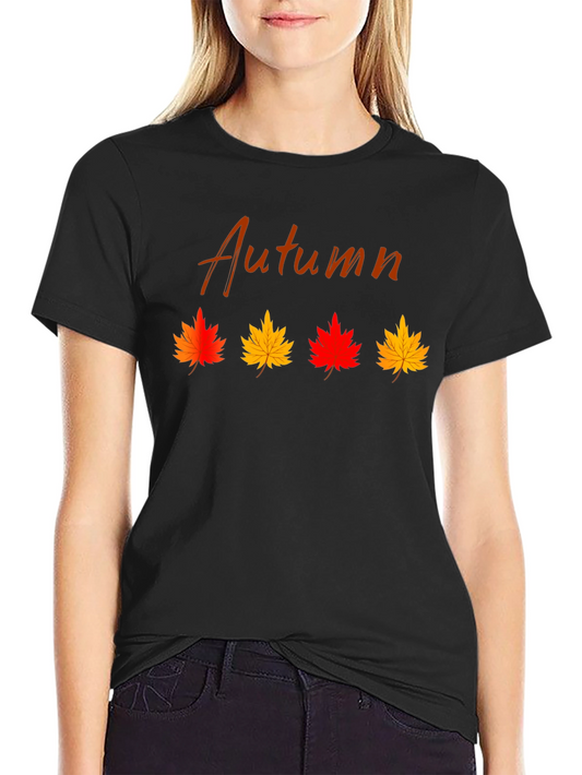 Autumn Leaves Graphic Tee - Stylish Fall Fashion