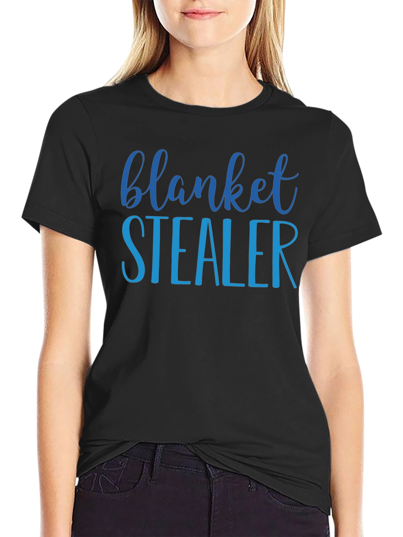 Blanket Stealer Graphic T-Shirt - Black