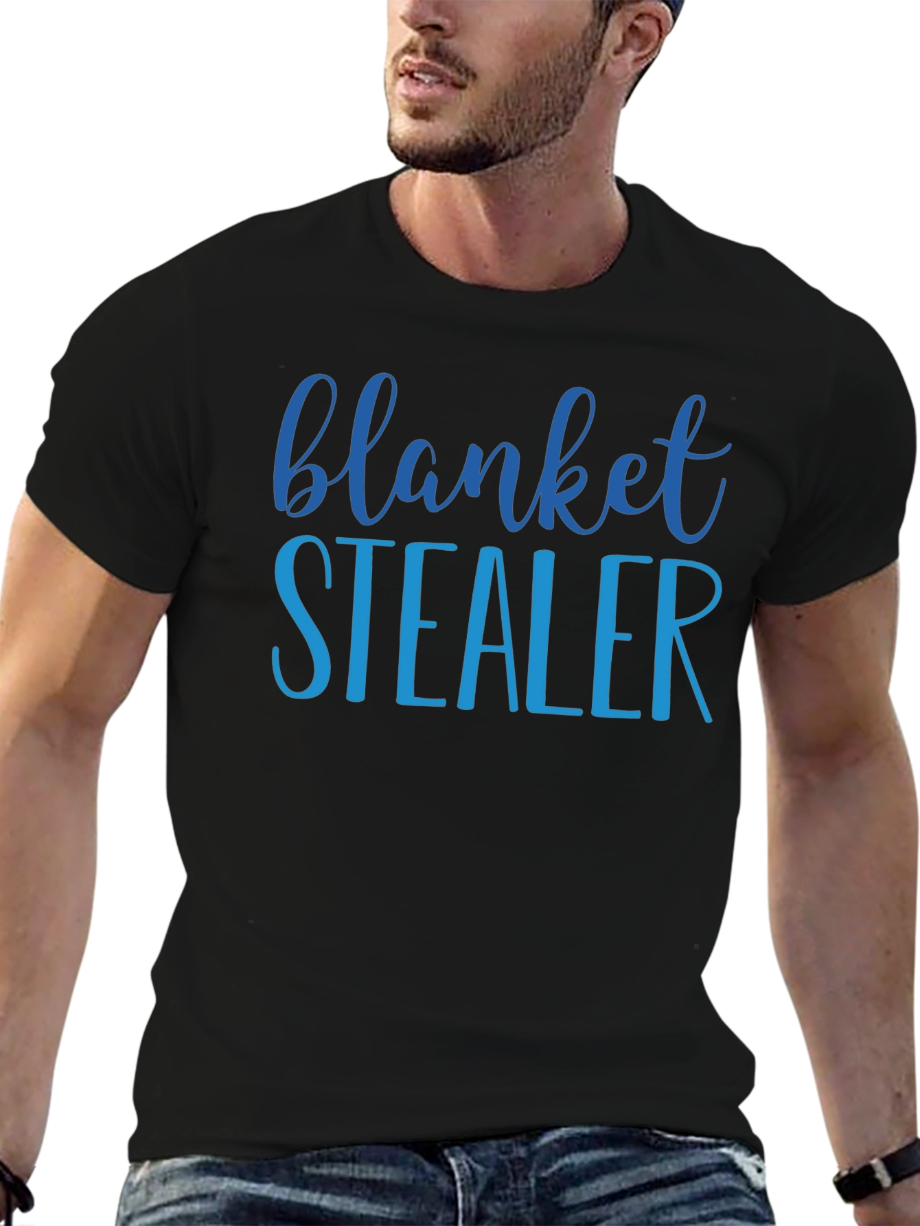 Blanket Stealer Graphic T-Shirt - Black