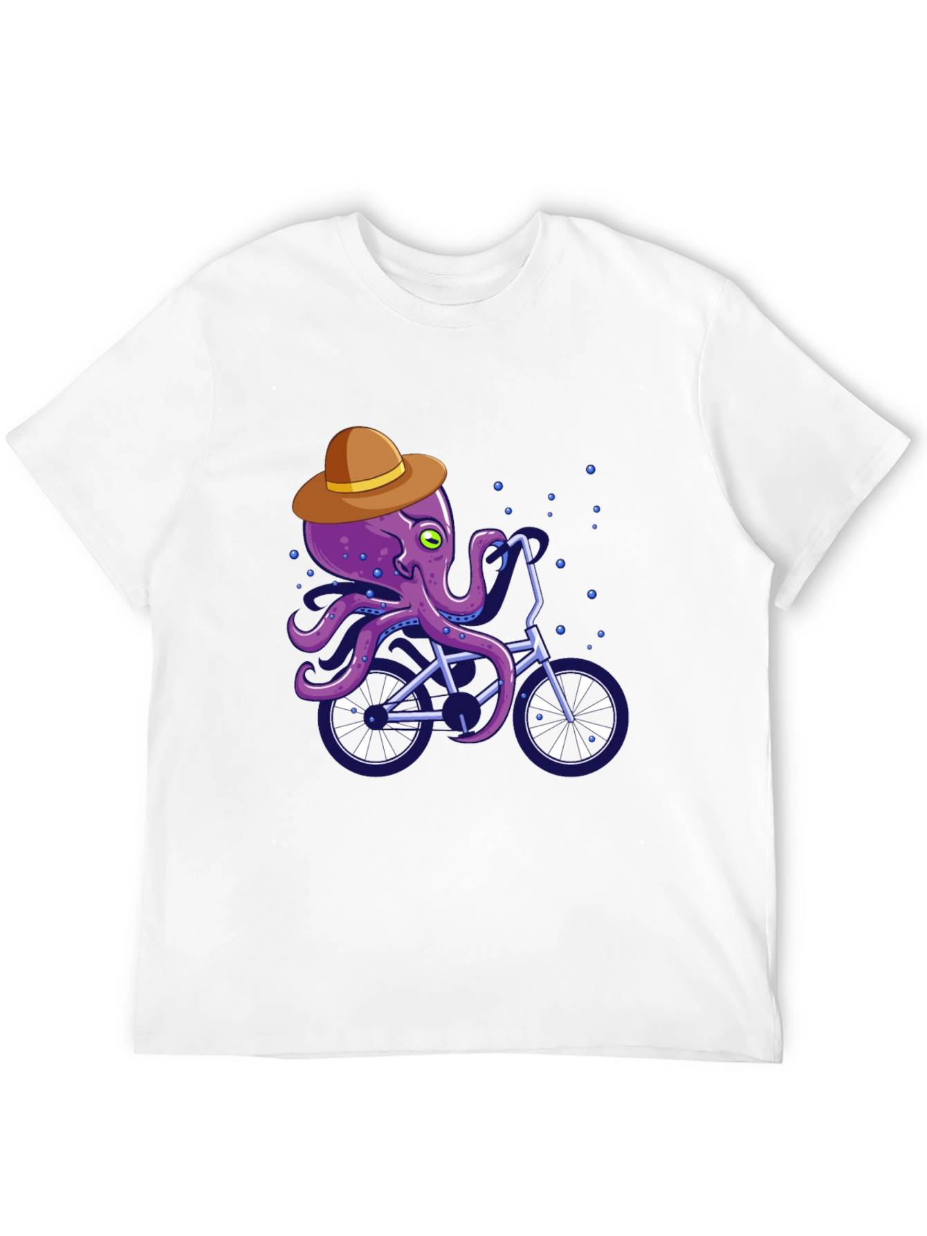 Octopus on Bike Graphic Tee