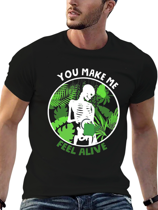 You Make Me Feel Alive Skeleton Graphic Tee