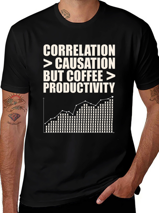 Correlation Coffee Productivity T-Shirt