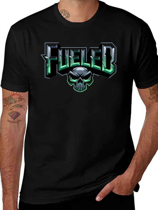 Fueled Skull Graphic Tee - Black