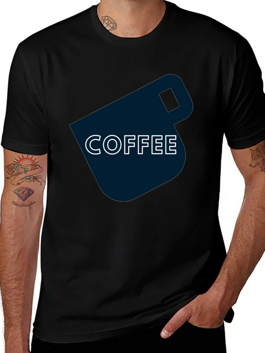 Coffee Cup Graphic Tee - Trendy Casual Wear