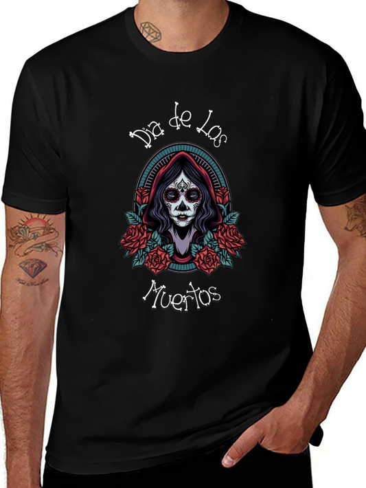 Dia de los Muertos T-Shirt Sugar Skull Graphic Tee