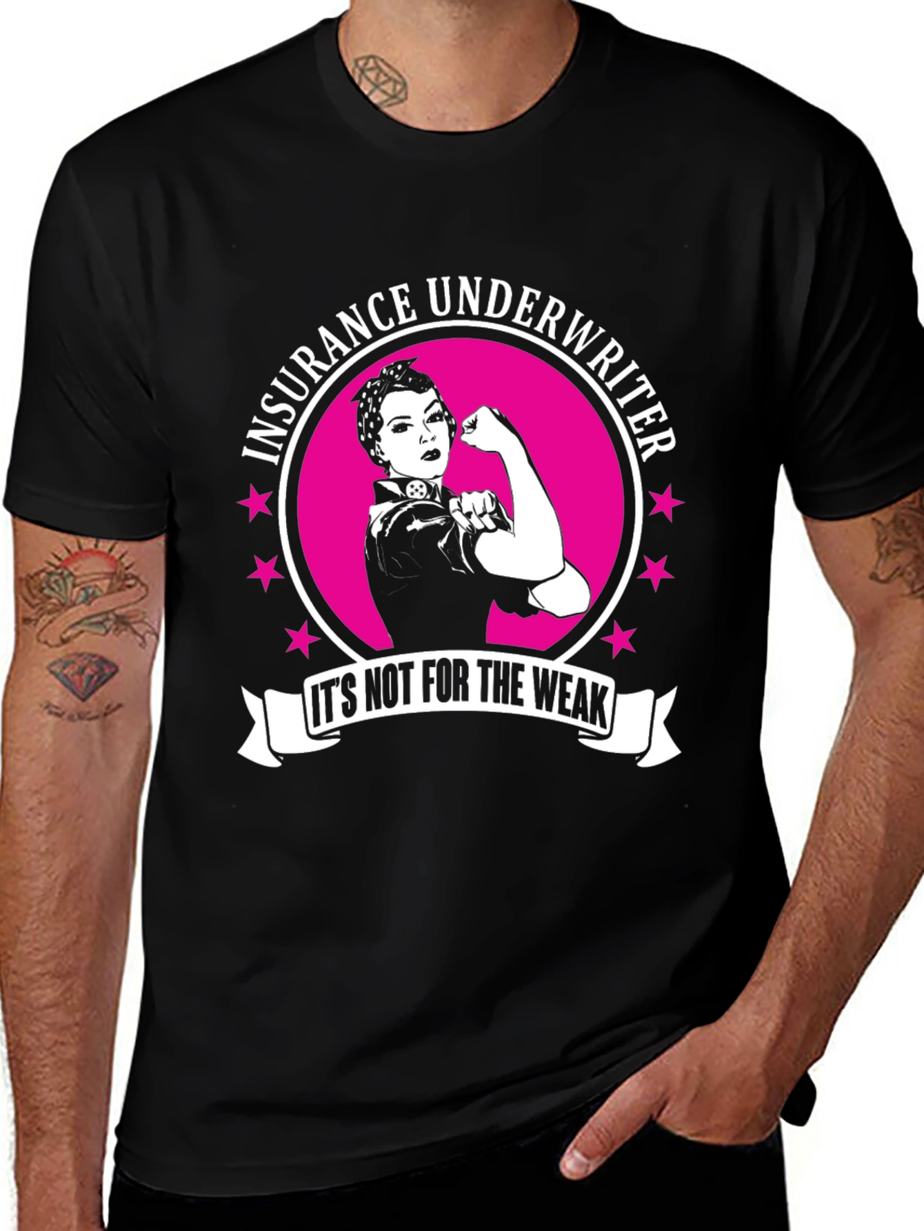 Insurance Underwriter Rosie the Riveter T-Shirt