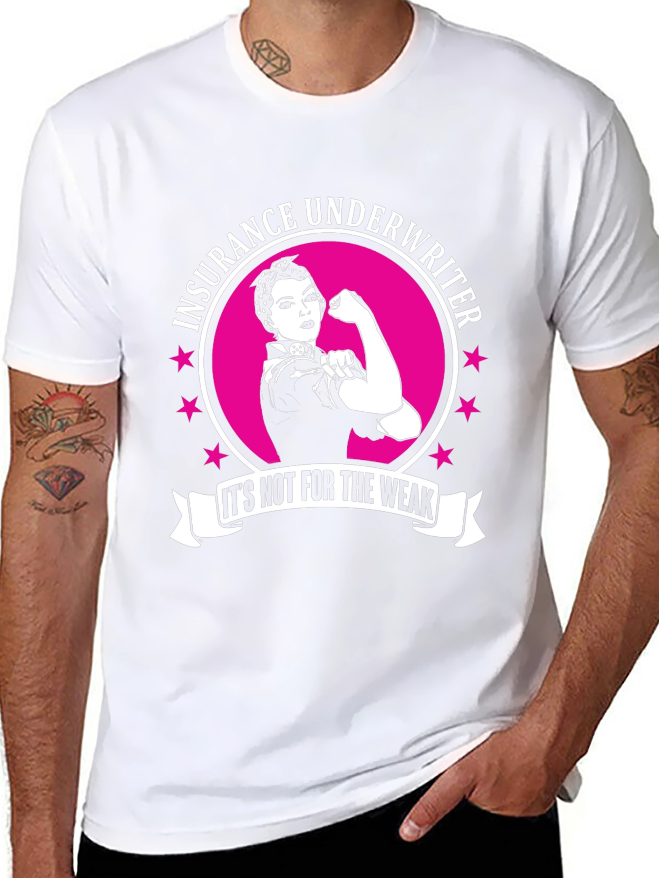Insurance Underwriter Rosie the Riveter T-Shirt