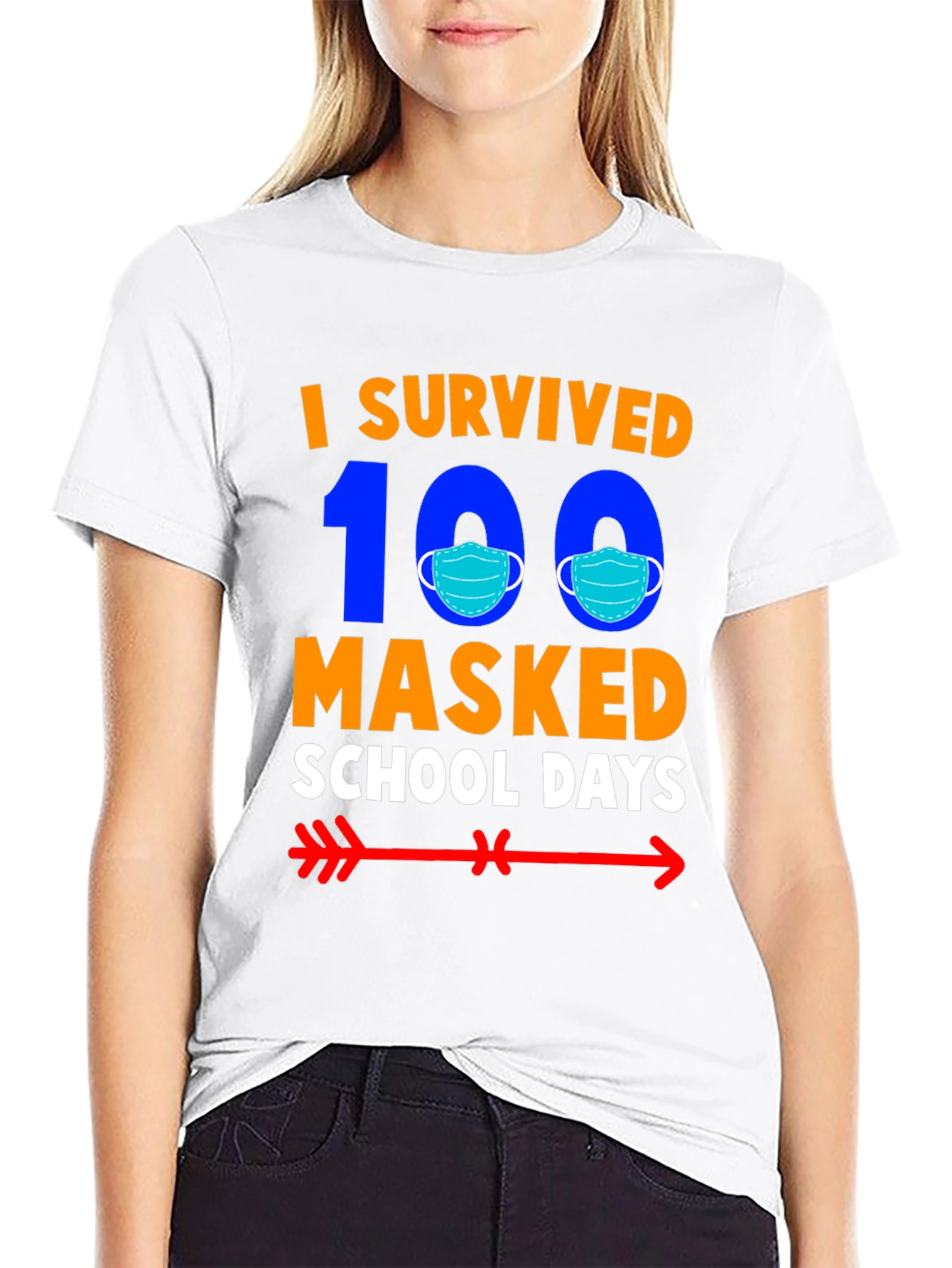 I Survived 100 Masked School Days T-Shirt