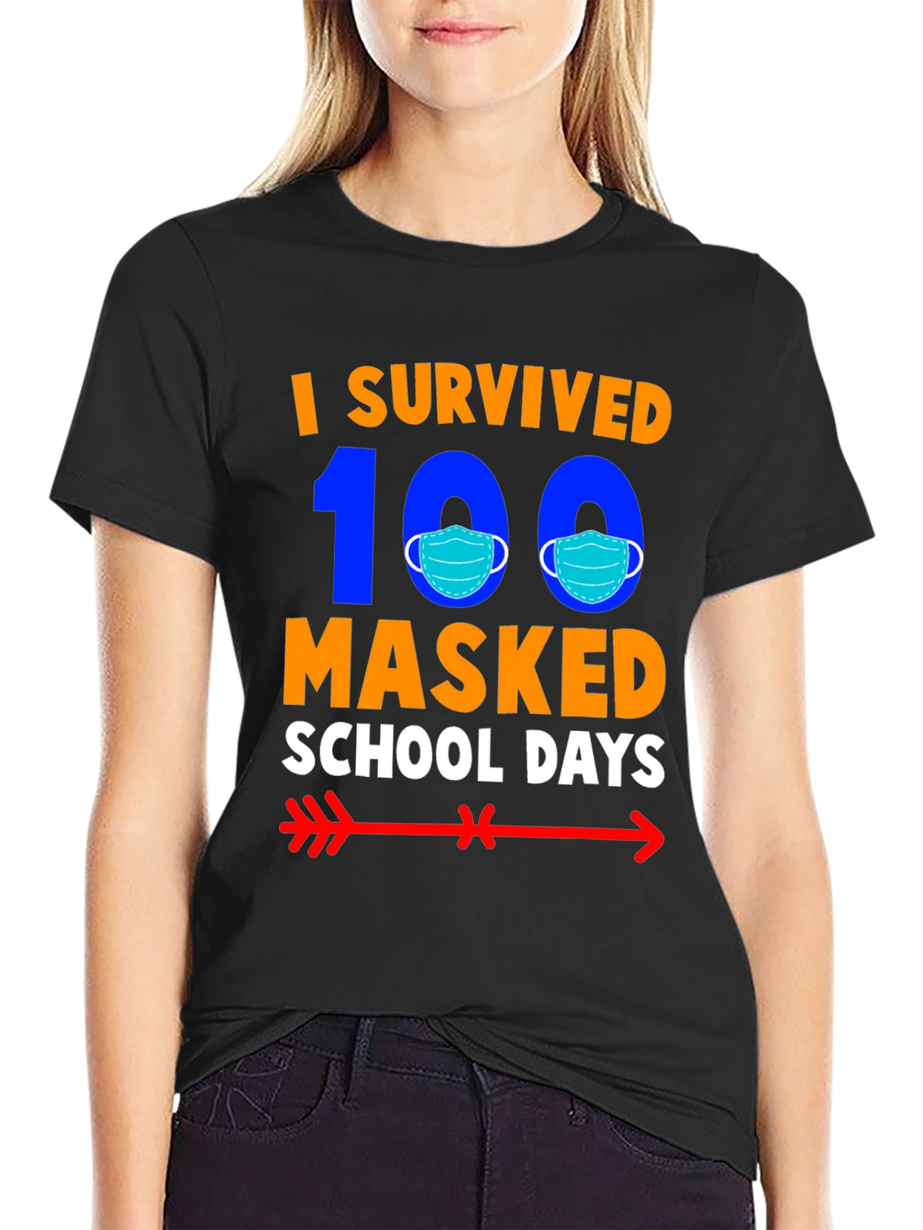 I Survived 100 Masked School Days T-Shirt