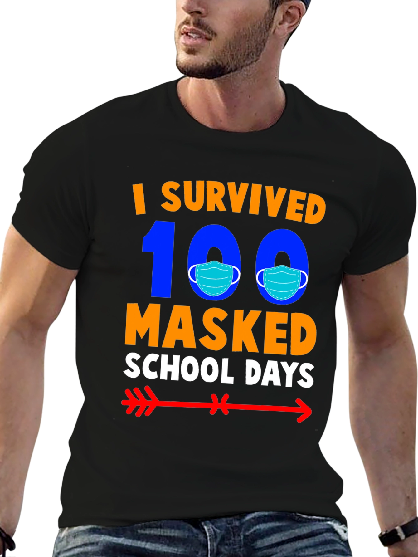 I Survived 100 Masked School Days T-Shirt