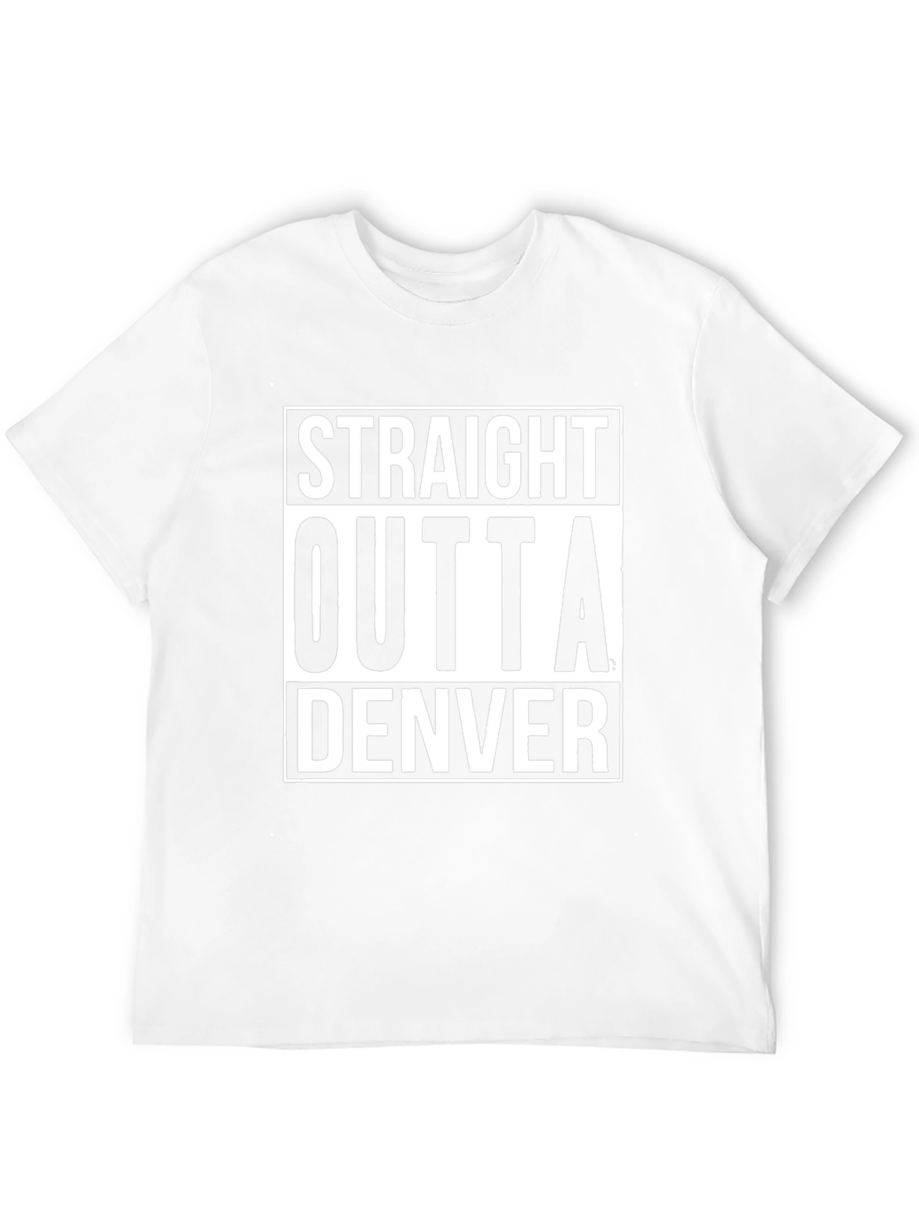 Straight Outta Denver Black T-Shirt