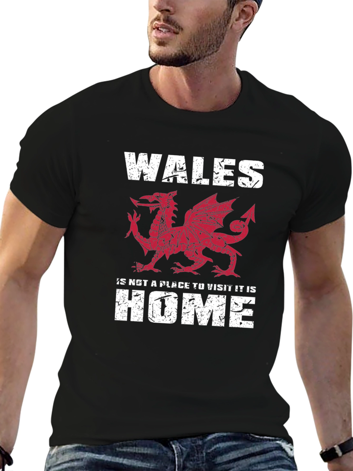 Wales Dragon Graphic T-Shirt - Welsh Pride Tee