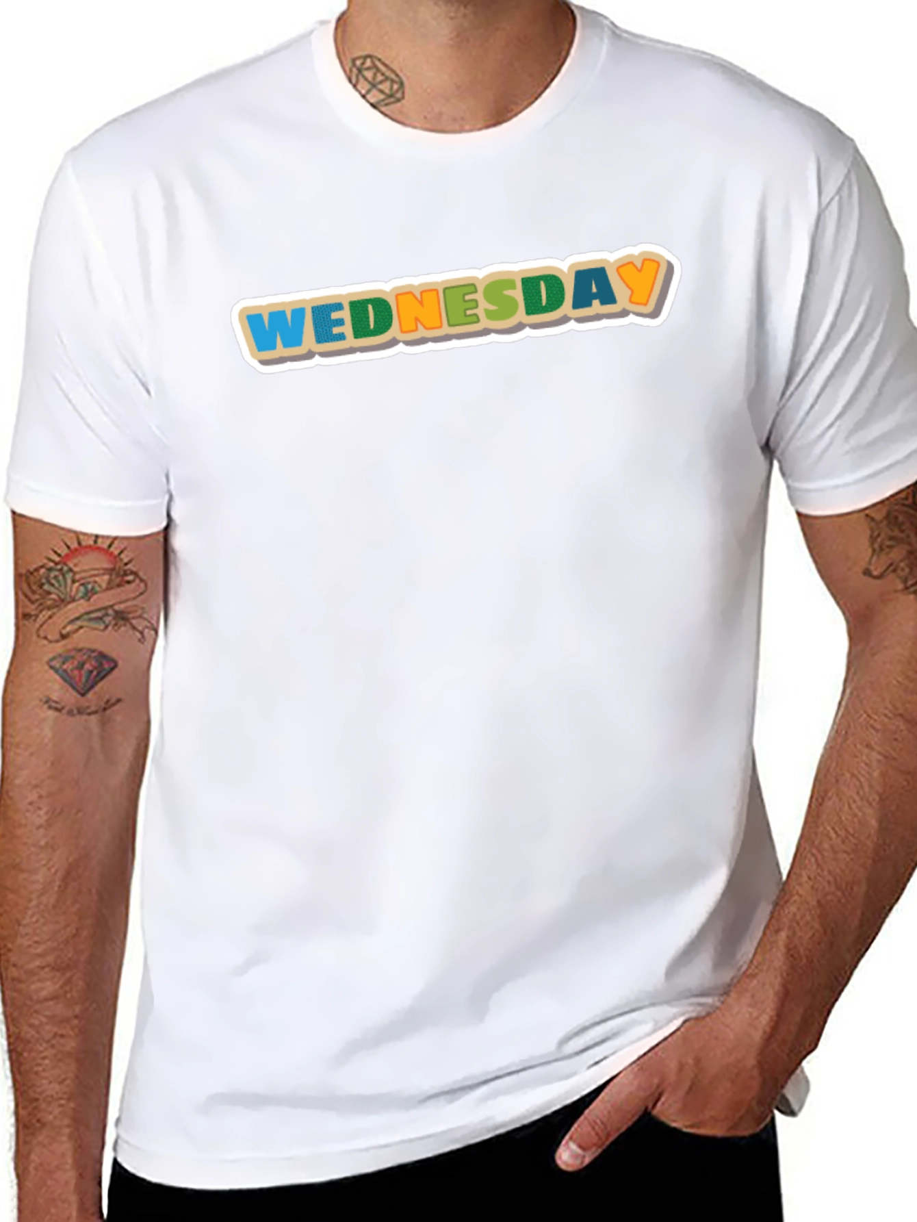 Wednesday Colorful Graphic T-Shirt