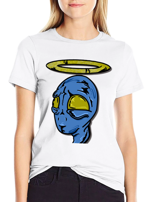 Alien with Halo Graphic T-Shirt