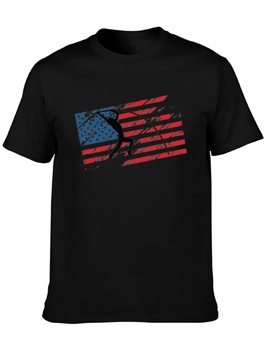 American Flag Pole Vault T-Shirt