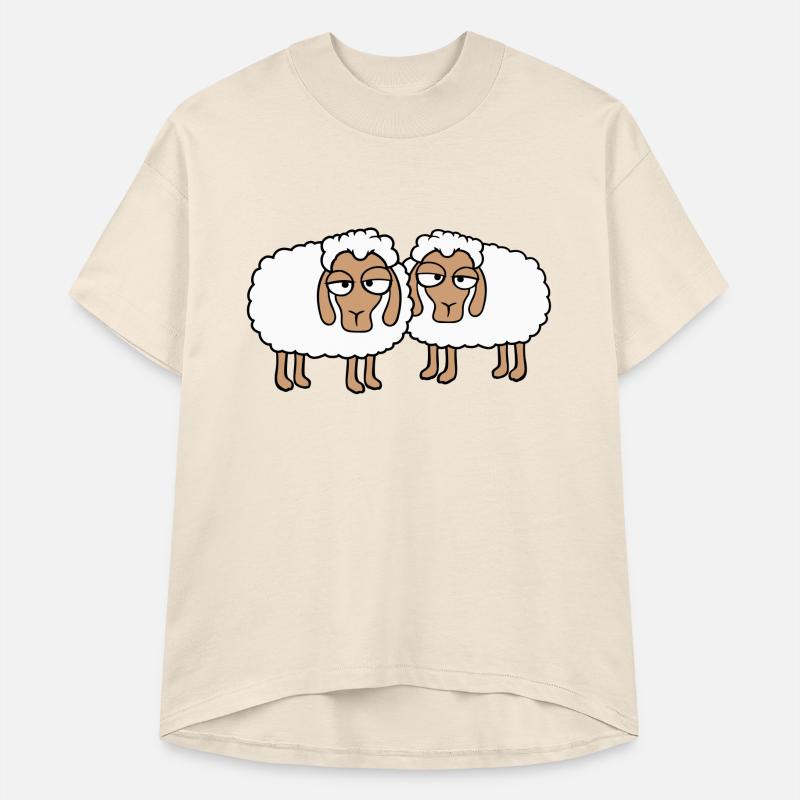 2 Sheep Tired Bored Look Team Sweet Crew Friends