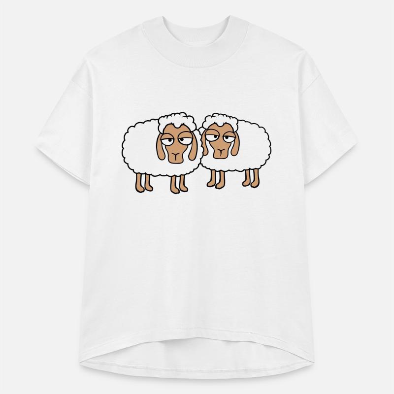 2 Sheep Tired Bored Look Team Sweet Crew Friends