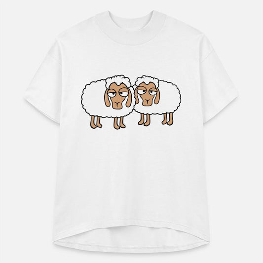 2 Sheep Tired Bored Look Team Sweet Crew Friends