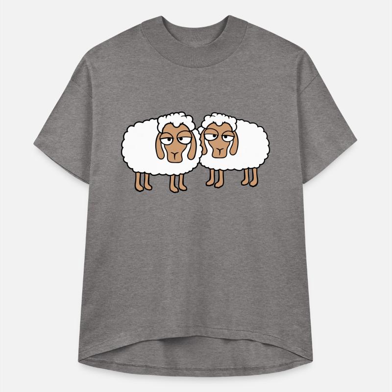 2 Sheep Tired Bored Look Team Sweet Crew Friends