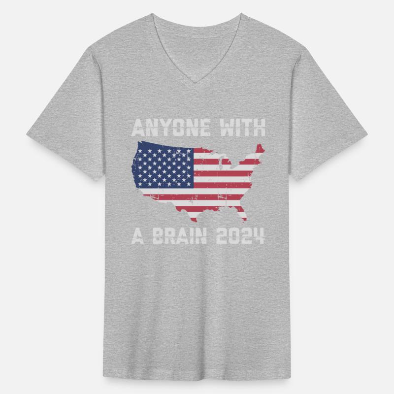 2024 Brain Vote Democracy Anti-Trump Tee
