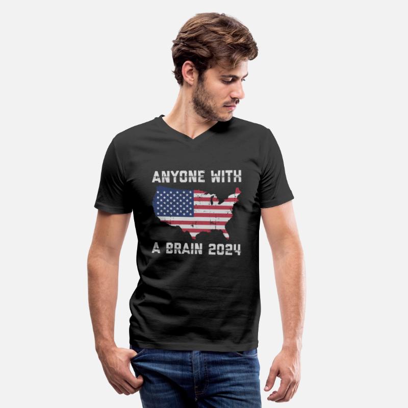 2024 Brain Vote Democracy Anti-Trump Tee