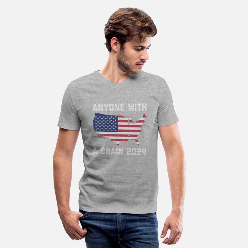 2024 Brain Vote Democracy Anti-Trump Tee