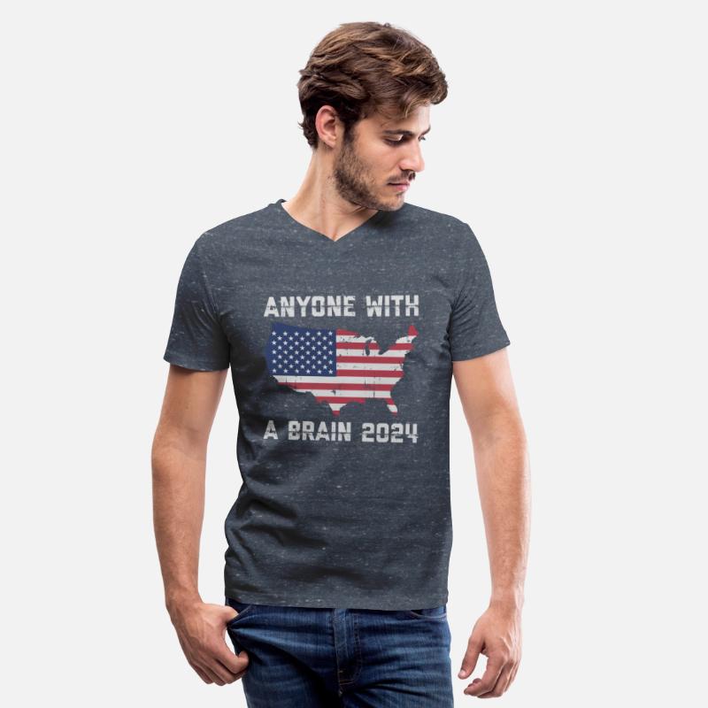 2024 Brain Vote Democracy Anti-Trump Tee