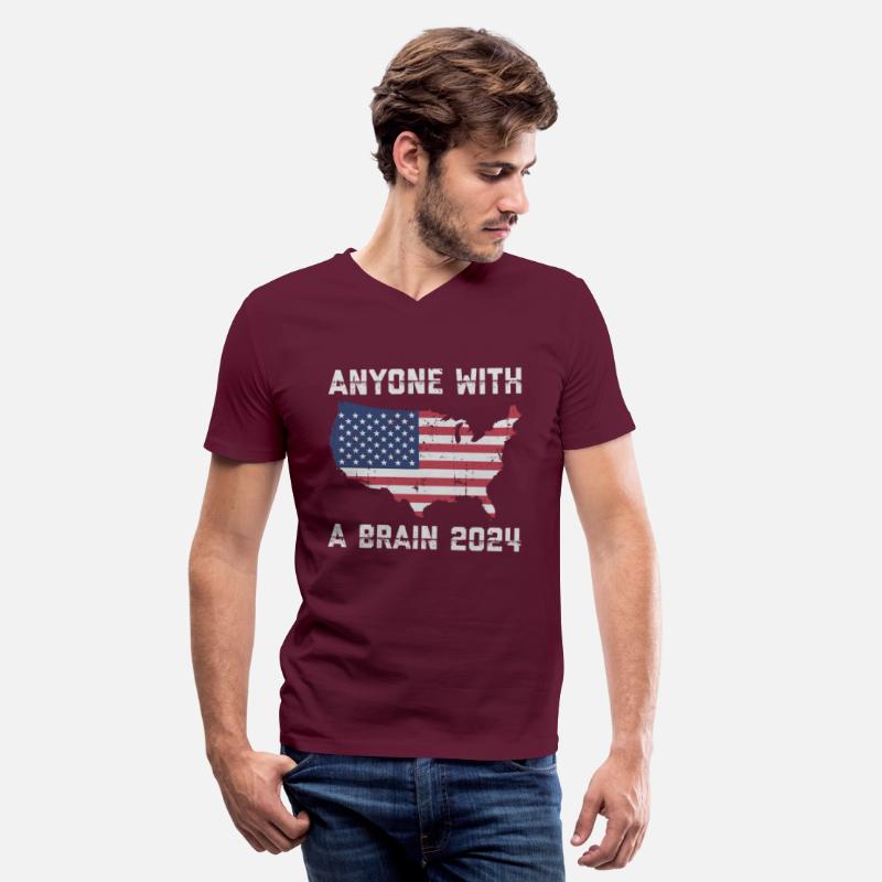 2024 Brain Vote Democracy Anti-Trump Tee