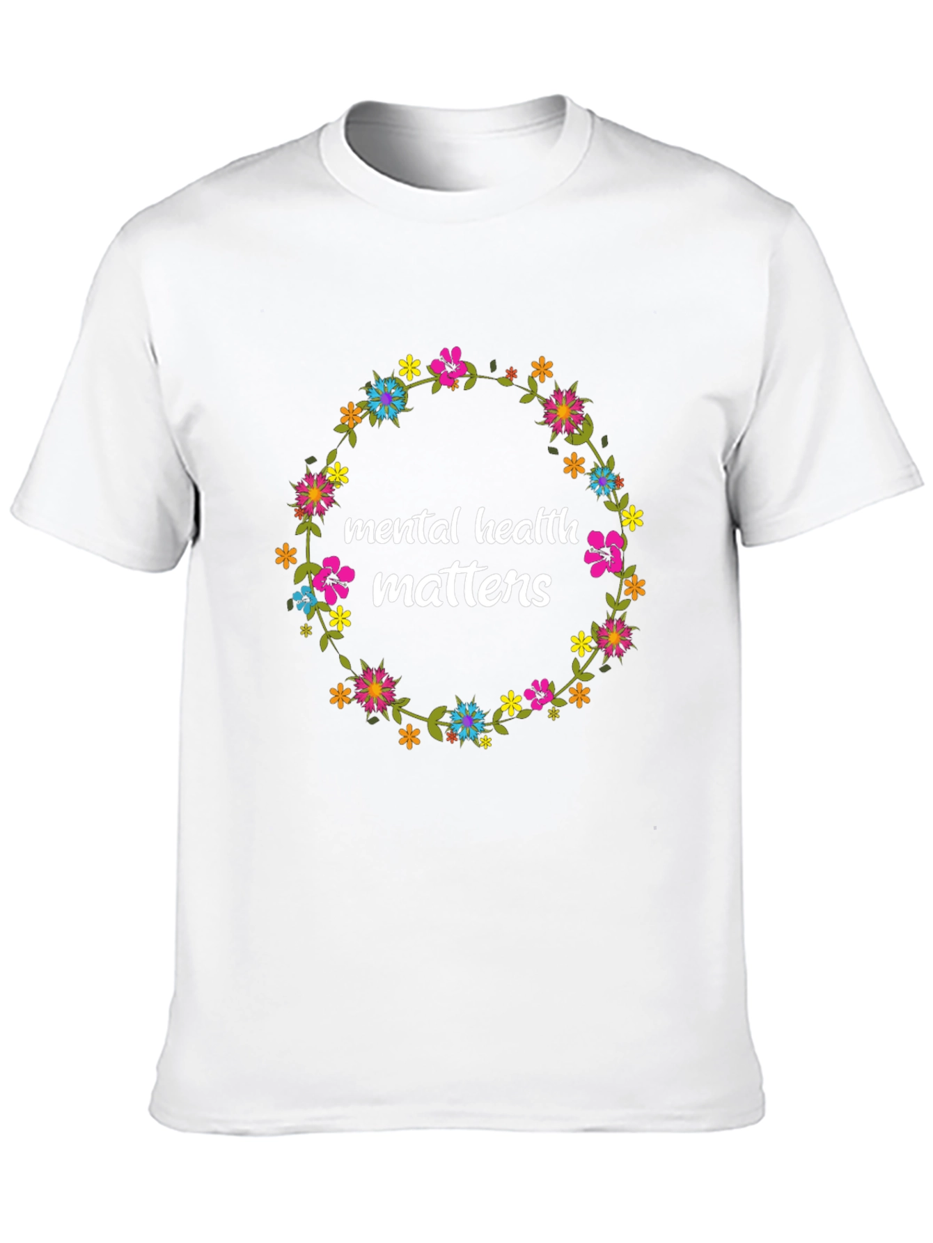 Mental Health Matters Floral Graphic Tee