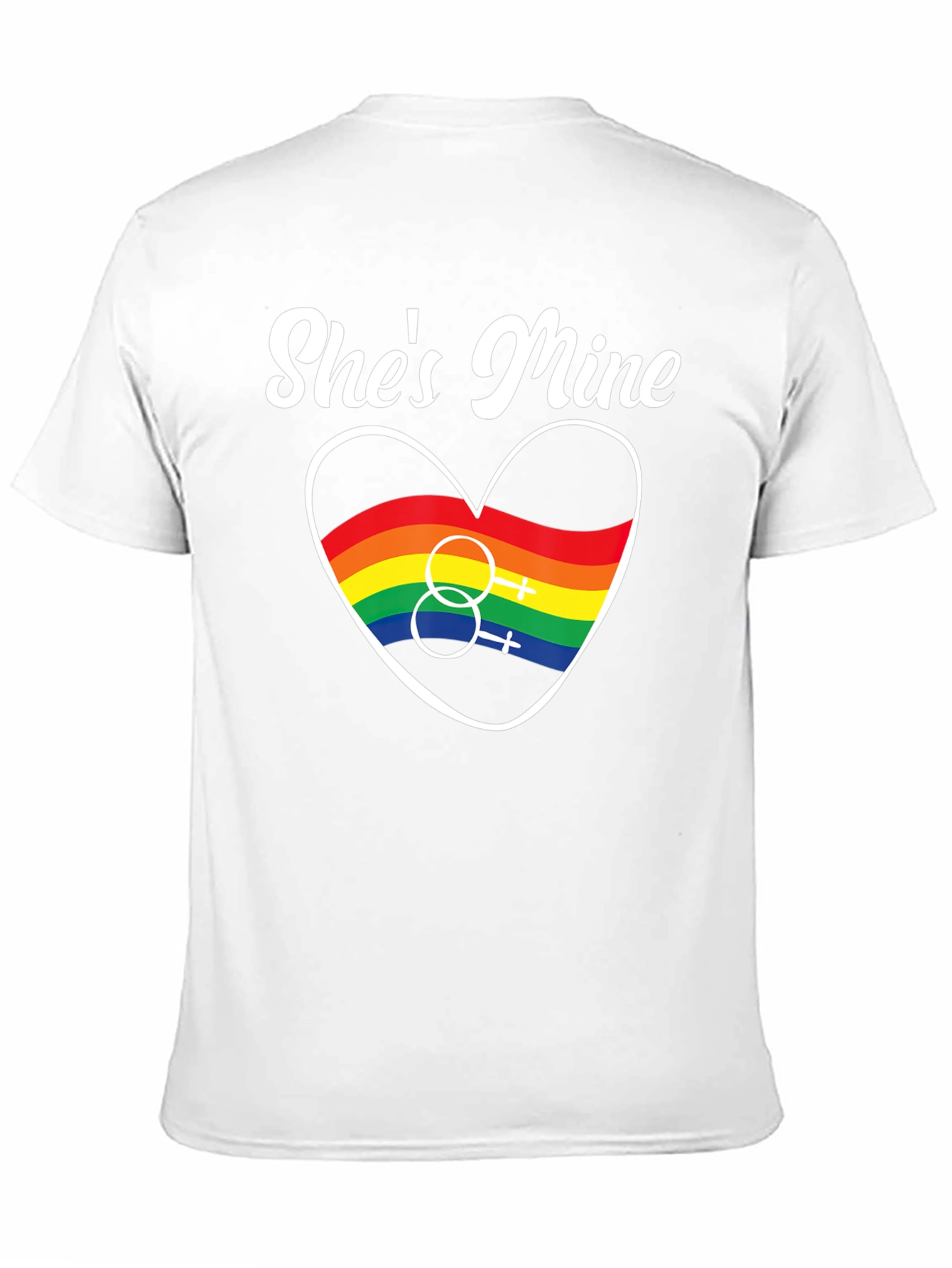 Shes Mine LGBT Pride Heart T-Shirt
