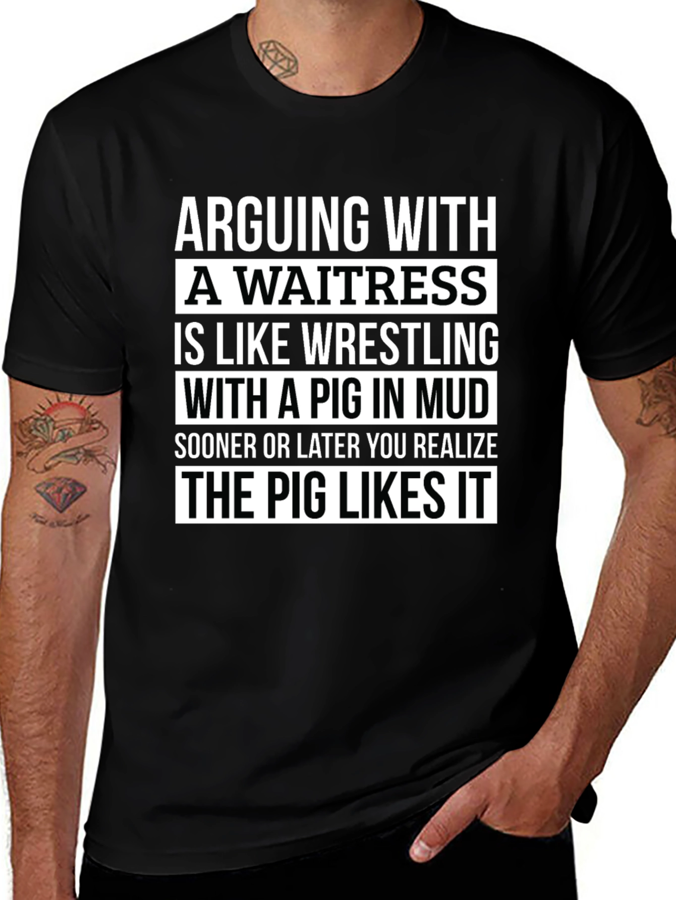 Arguing With a Waitress Graphic Tee